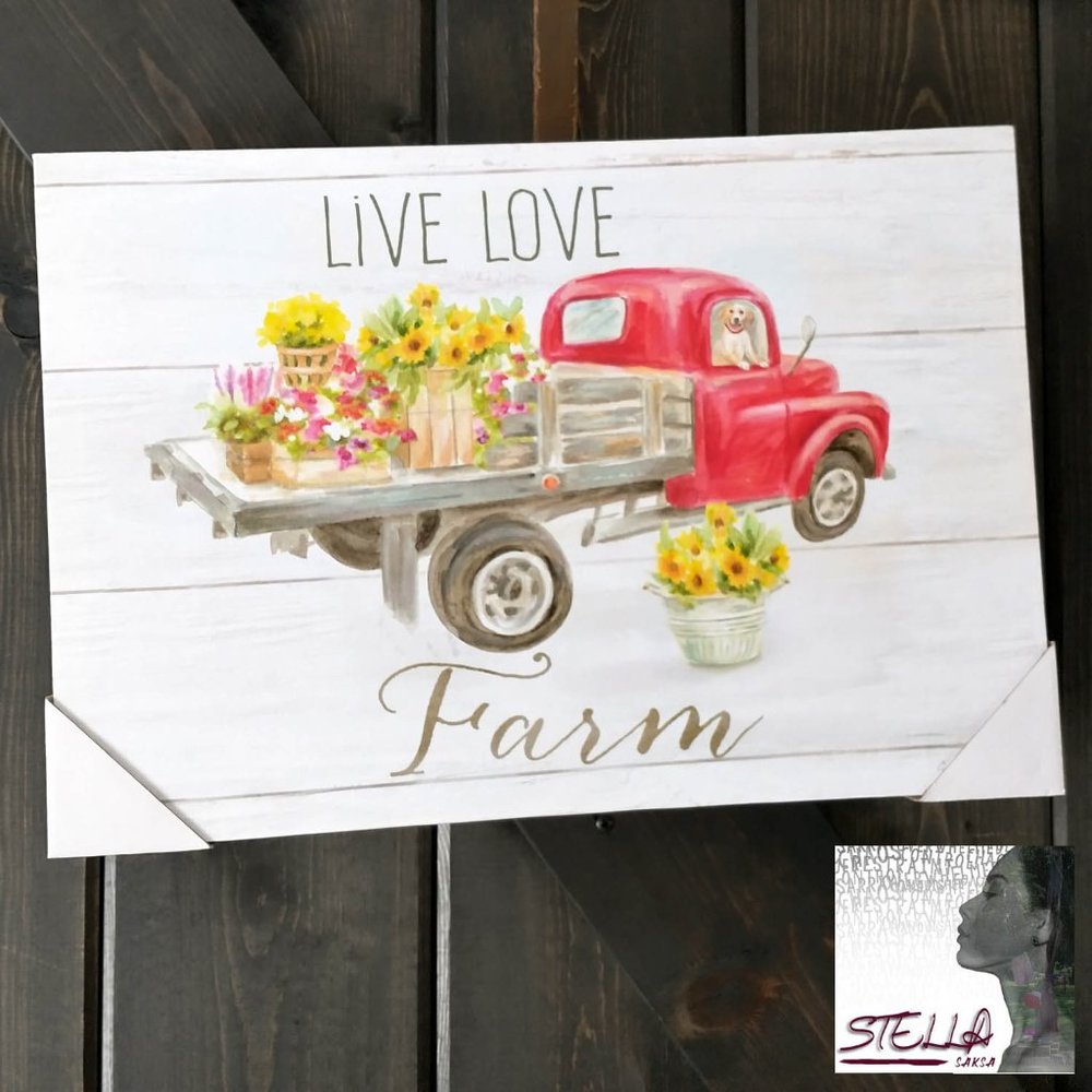 🫟 🍒 Edge Home Farm Truck Wall Art